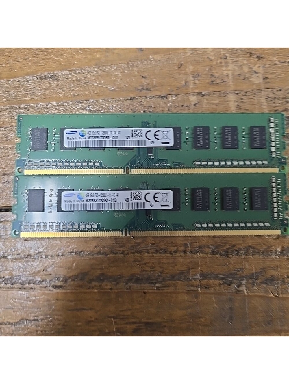 2pc Used Works Samsung 4GB 1RX8 PC3-12800U-11-13-A1 PC Desktop RAM Memory
